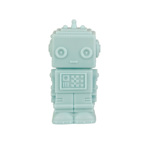 A Little Lovely Company Mini Veilleuse Robot Smokey Blue