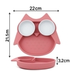 Assiette Compartimentée Hibou Elia Fuchsia ChoO
