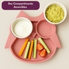 Assiette Compartimentée Hibou Elia Fuchsia ChoO