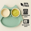 Assiette Compartimentée Hibou Elia Vert d'Eau ChoO