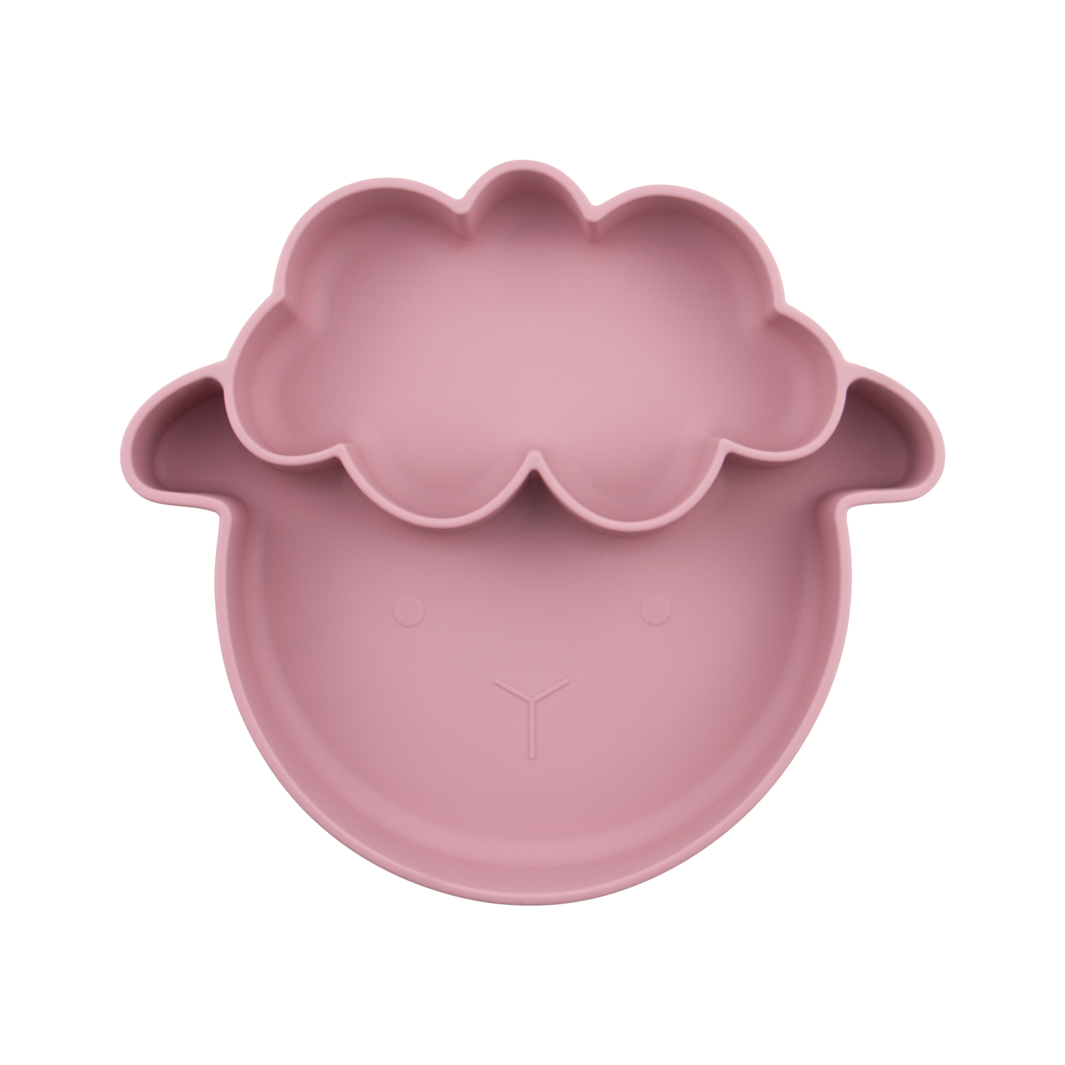 Assiette Compartimentée Mouton Rose Foncé ChoO