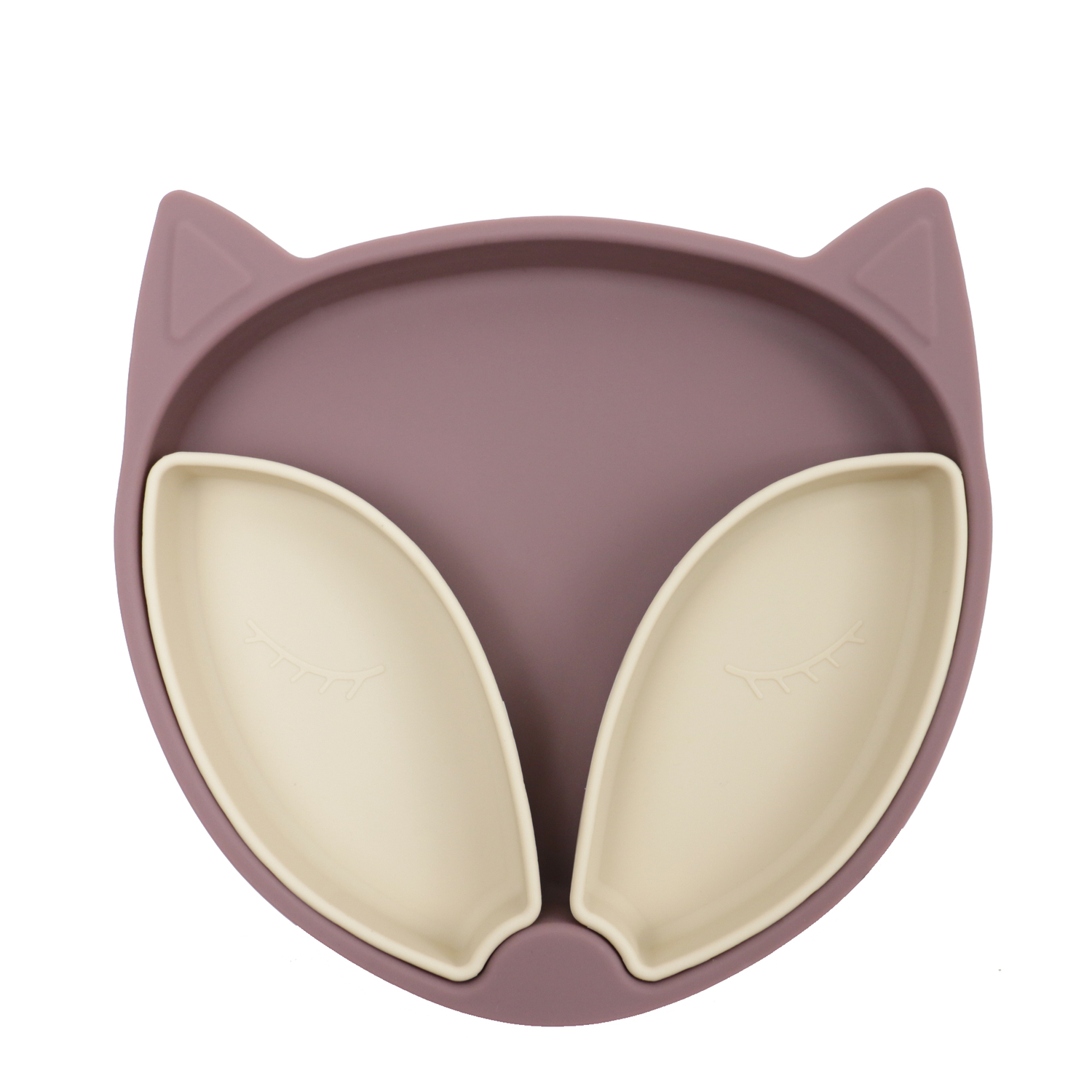 Assiette Compartimentée Renard Malo Lilas ChoO