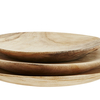 Assiettes Rondes en Bois Madam Stoltz
