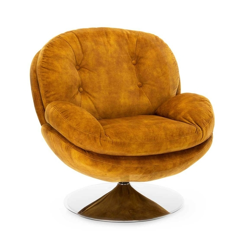 Athezza Fauteuil Memento pivotant Gold