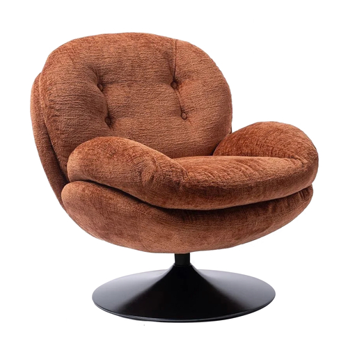 Athezza Fauteuil Memento pivotant Orange Brûlé