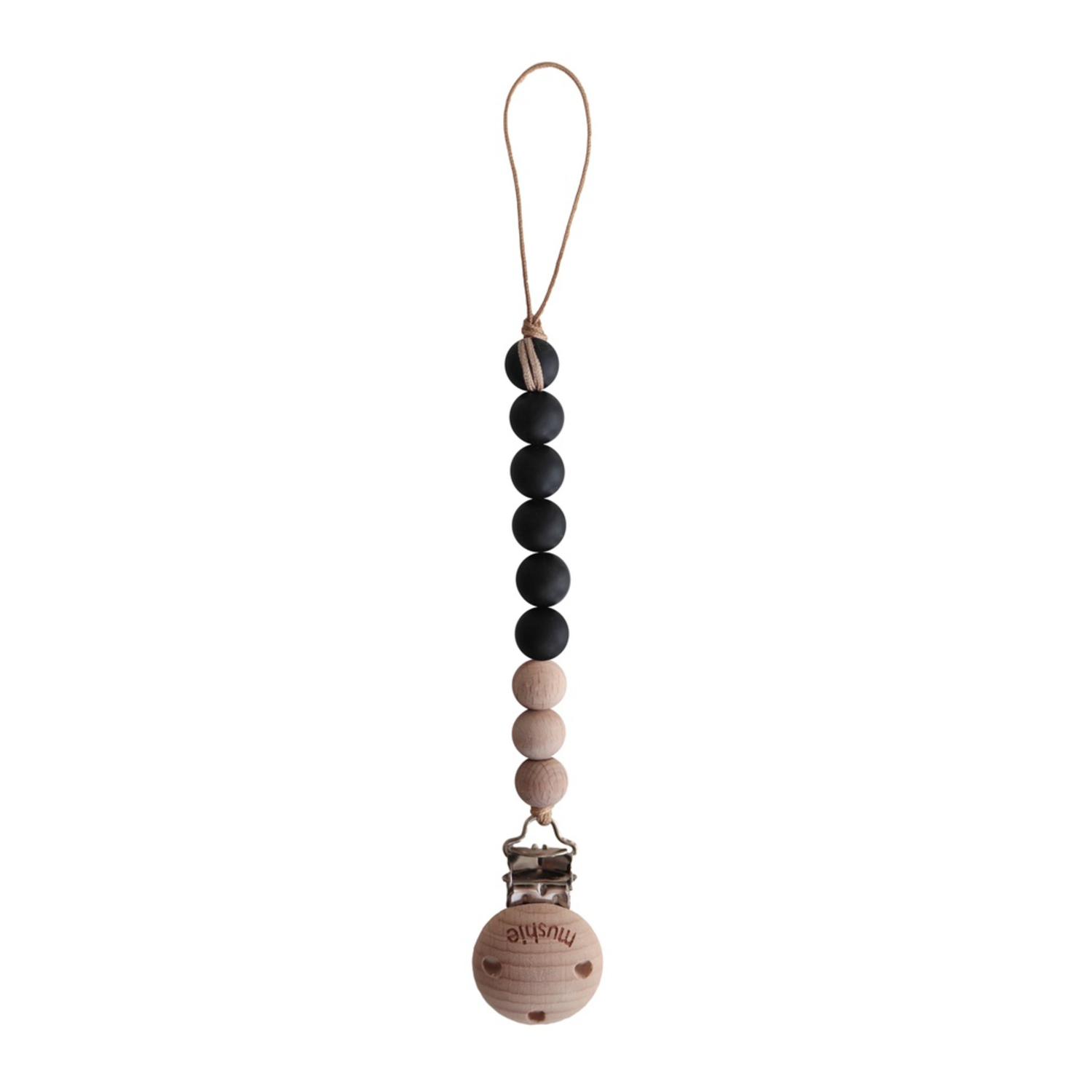 Attache Tétine Noir Mushie