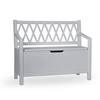 Banc coffre à jouets Harlequin Gris CamCam