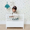Banc coffre à jouets Harlequin Gris CamCam