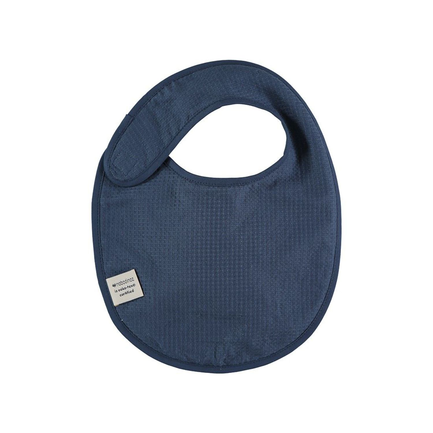 Bavoir Candy en Nid d'Abeille Night Blue Nobodinoz