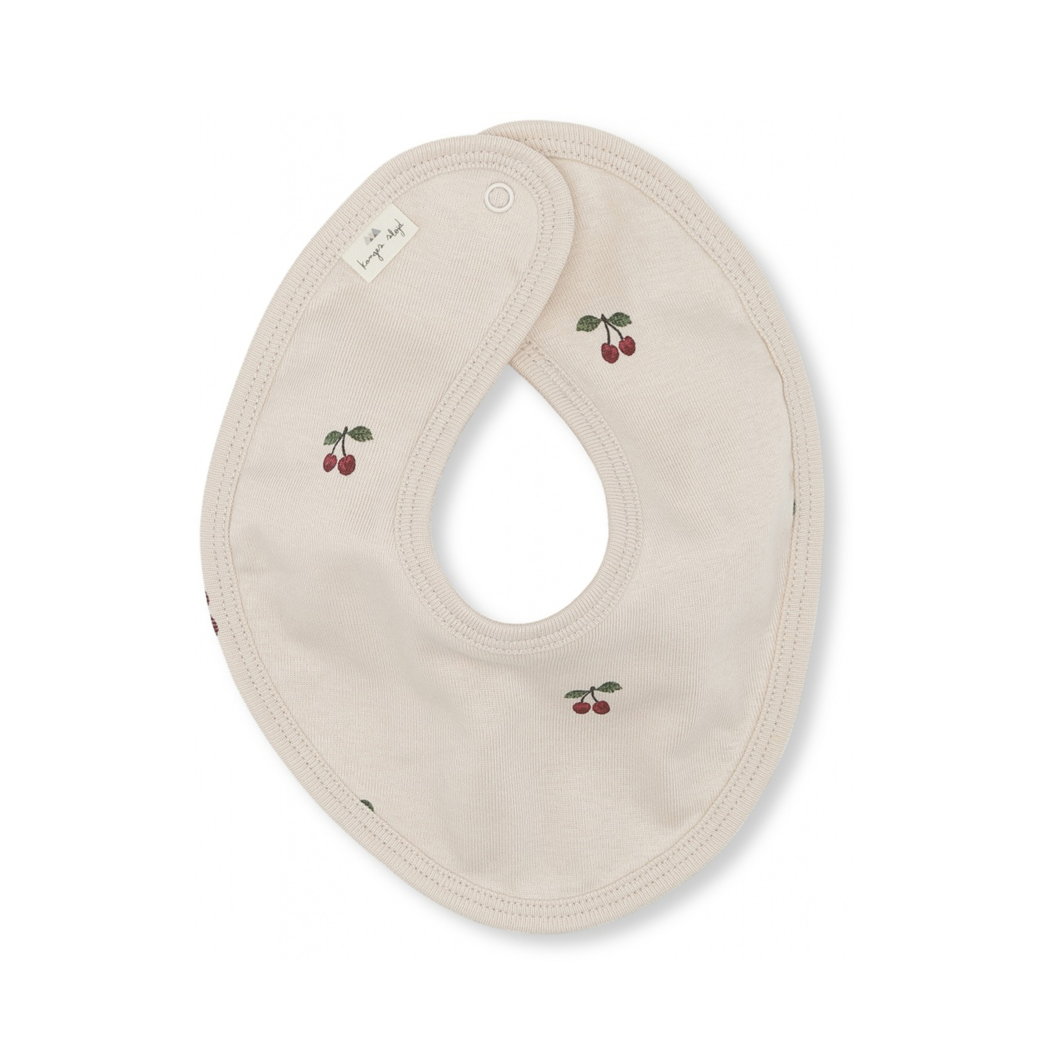 Bavoir en Coton Cerises Rose Konges Slojd