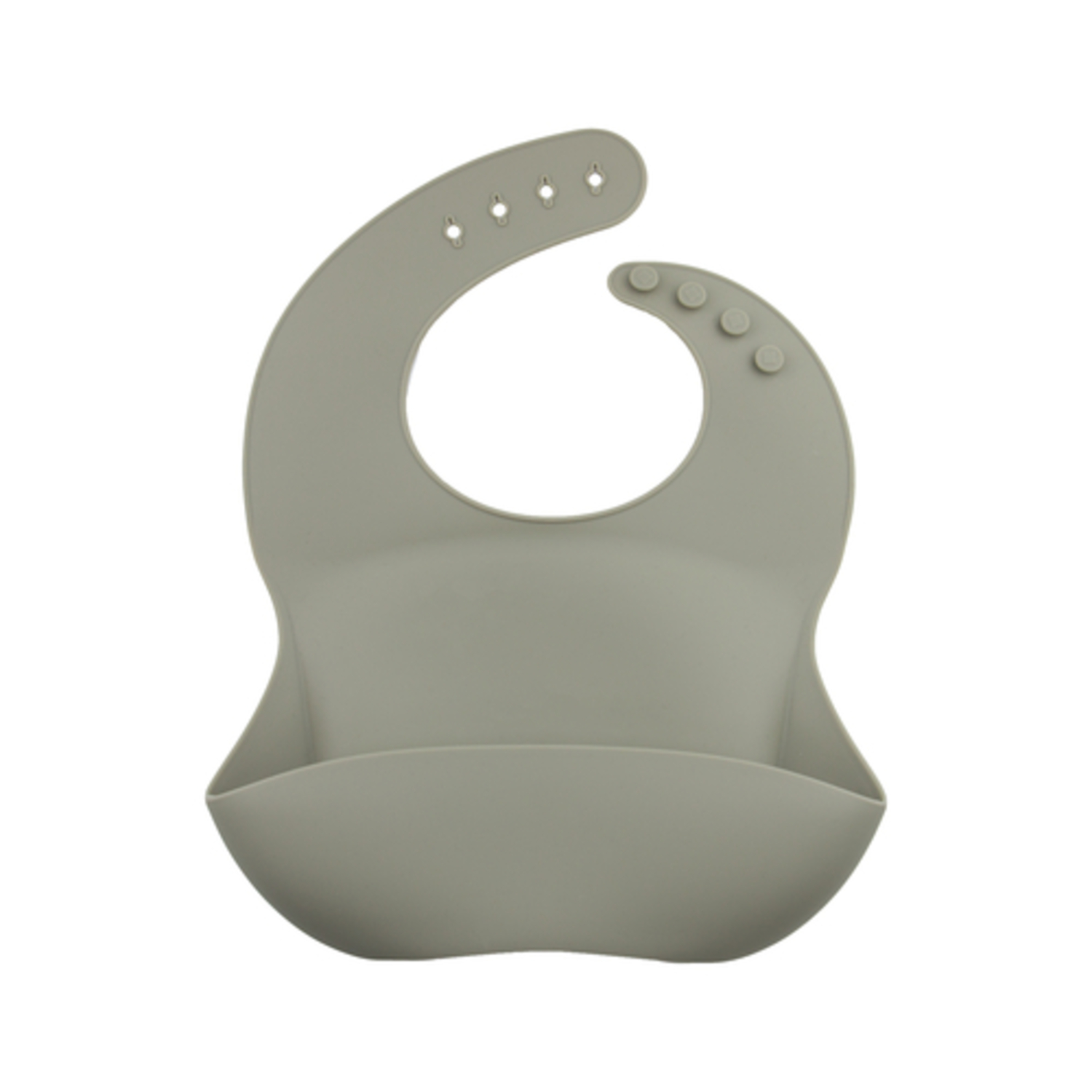 Bavoir en silicone avec Poche Silky Kaki ChoO