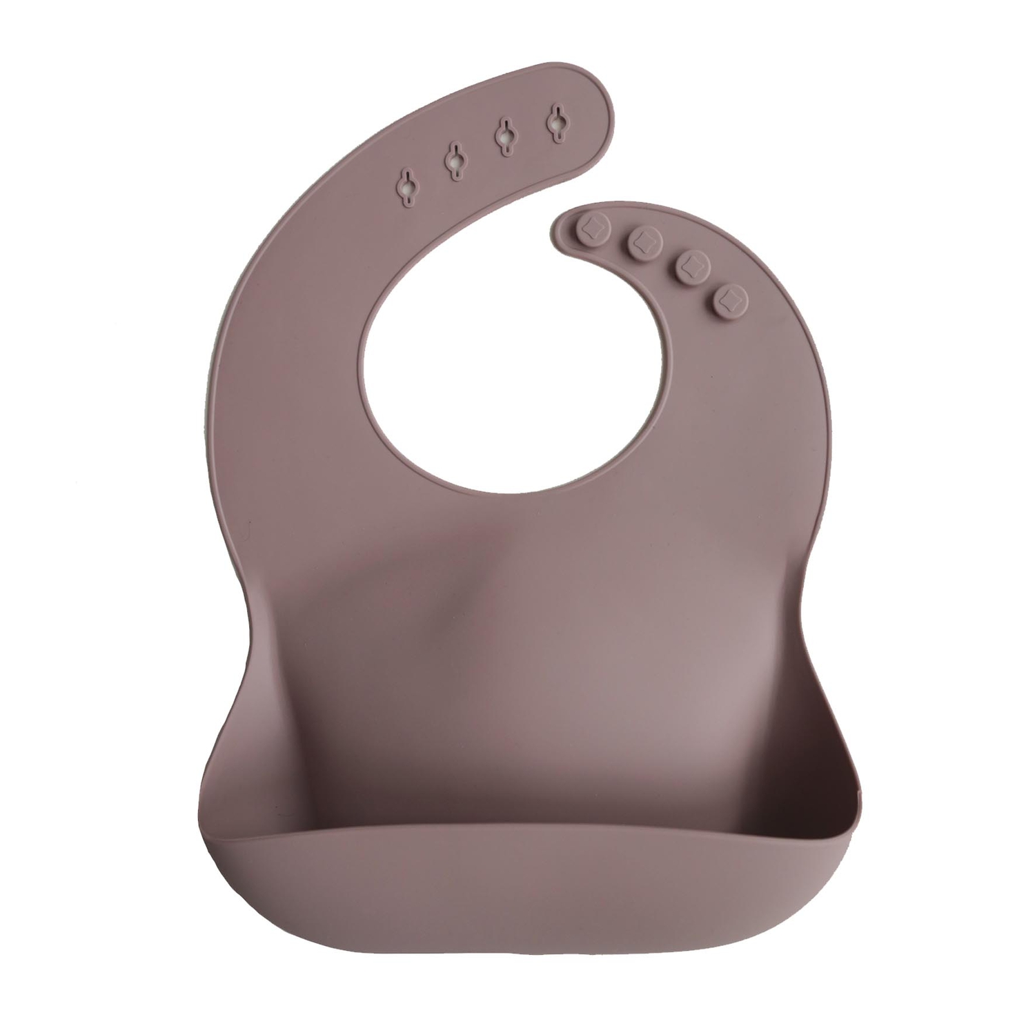 Bavoir en silicone Warm Taupe Mushie