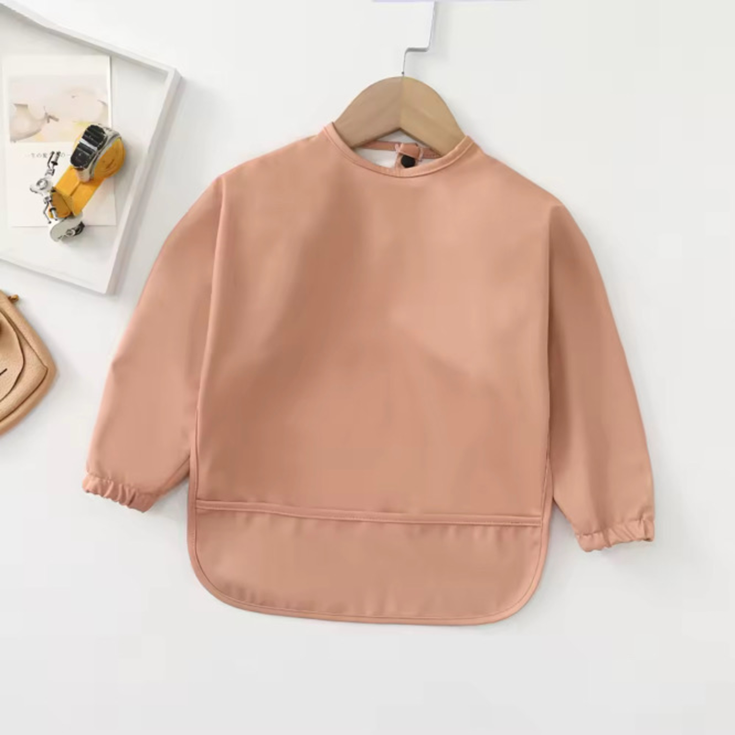 Bavoir Manches Longues Archy Blush ChoO