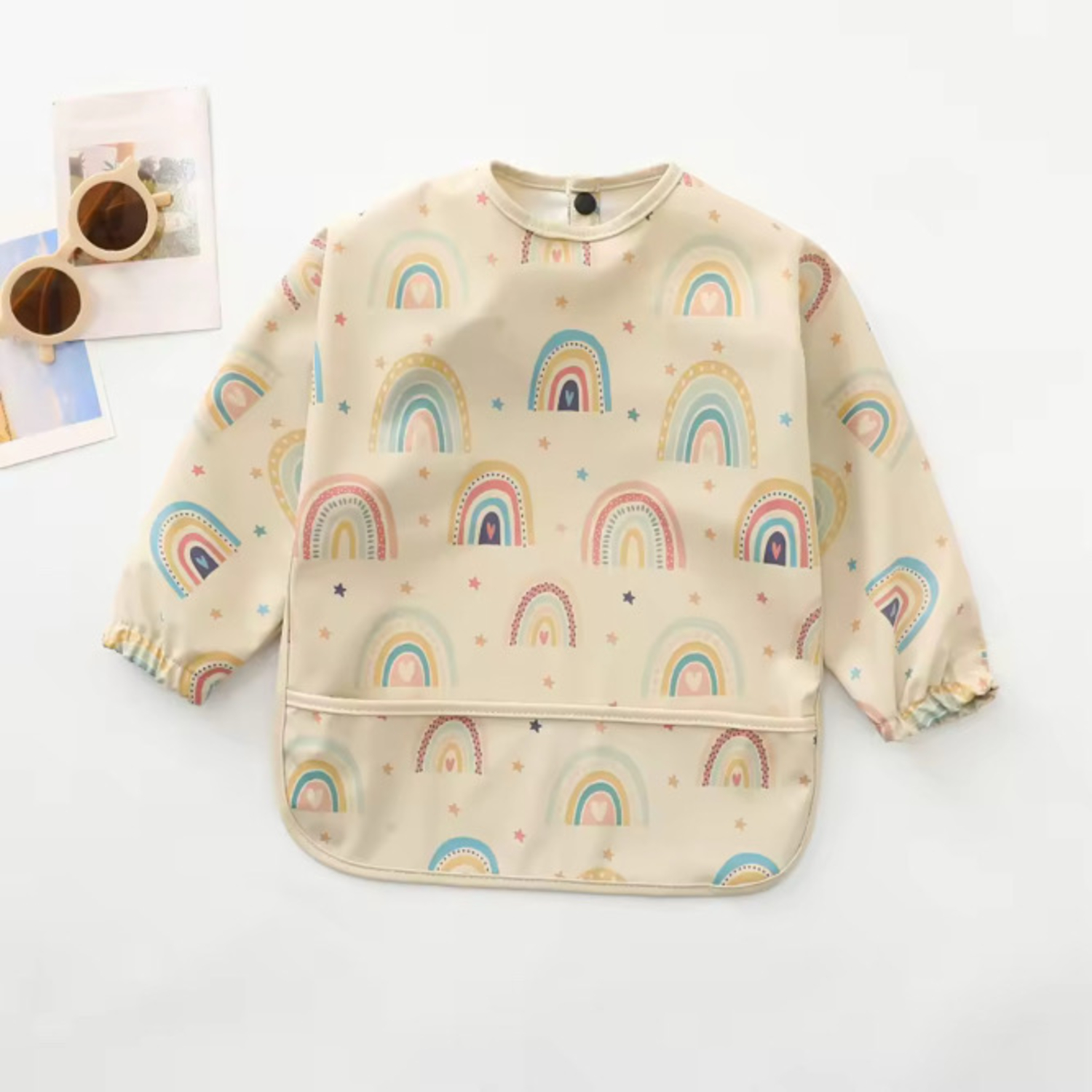 Bavoir Manches Longues Archy Rainbow ChoO
