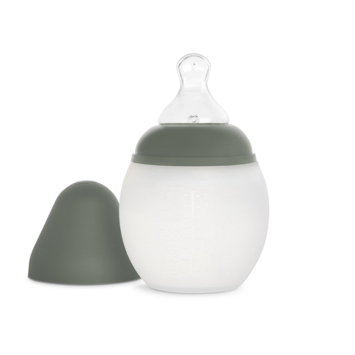 Biberon en silicone 240 ml Kaki Elhée