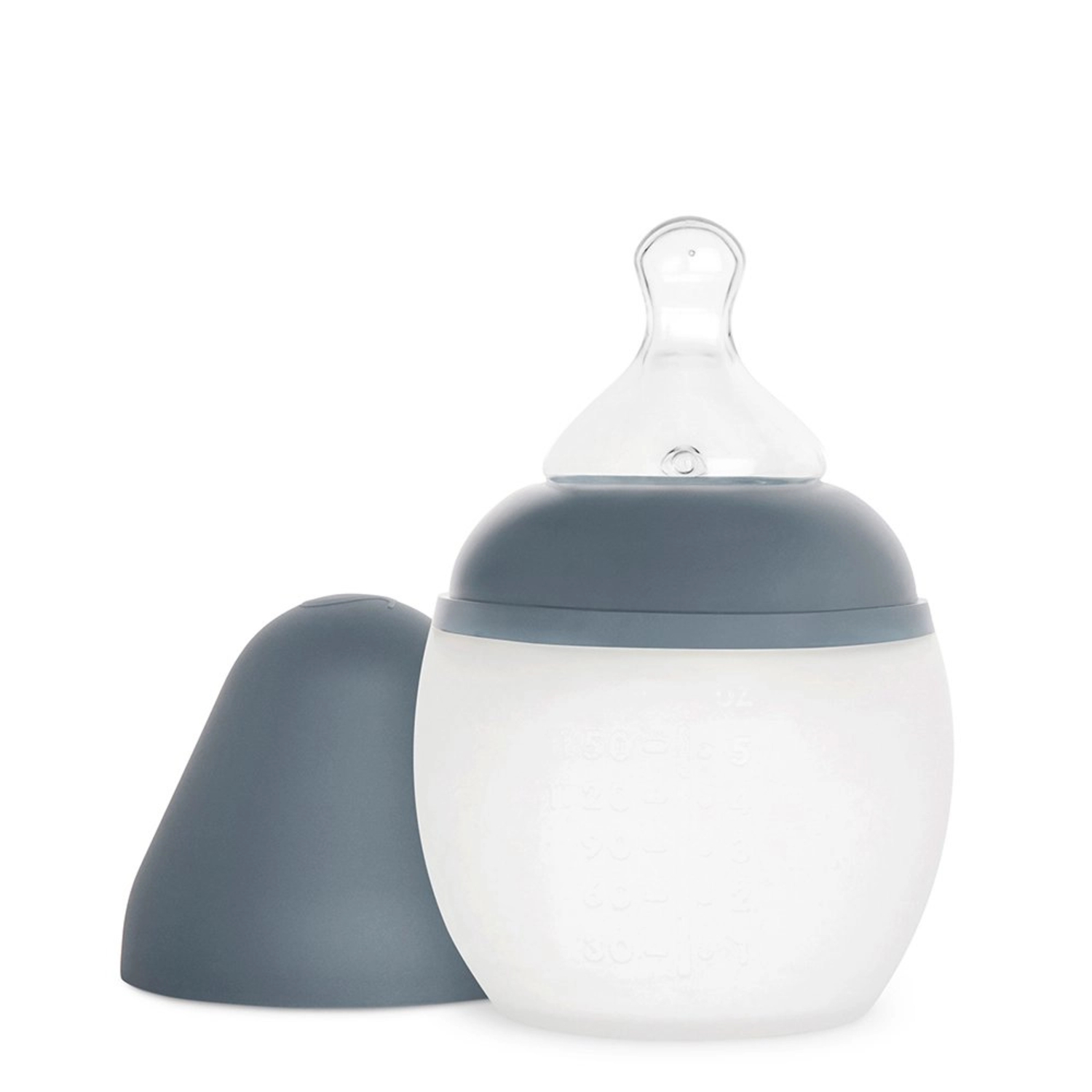 Biberon en silicone Blue Grey (150 ml) Elhée