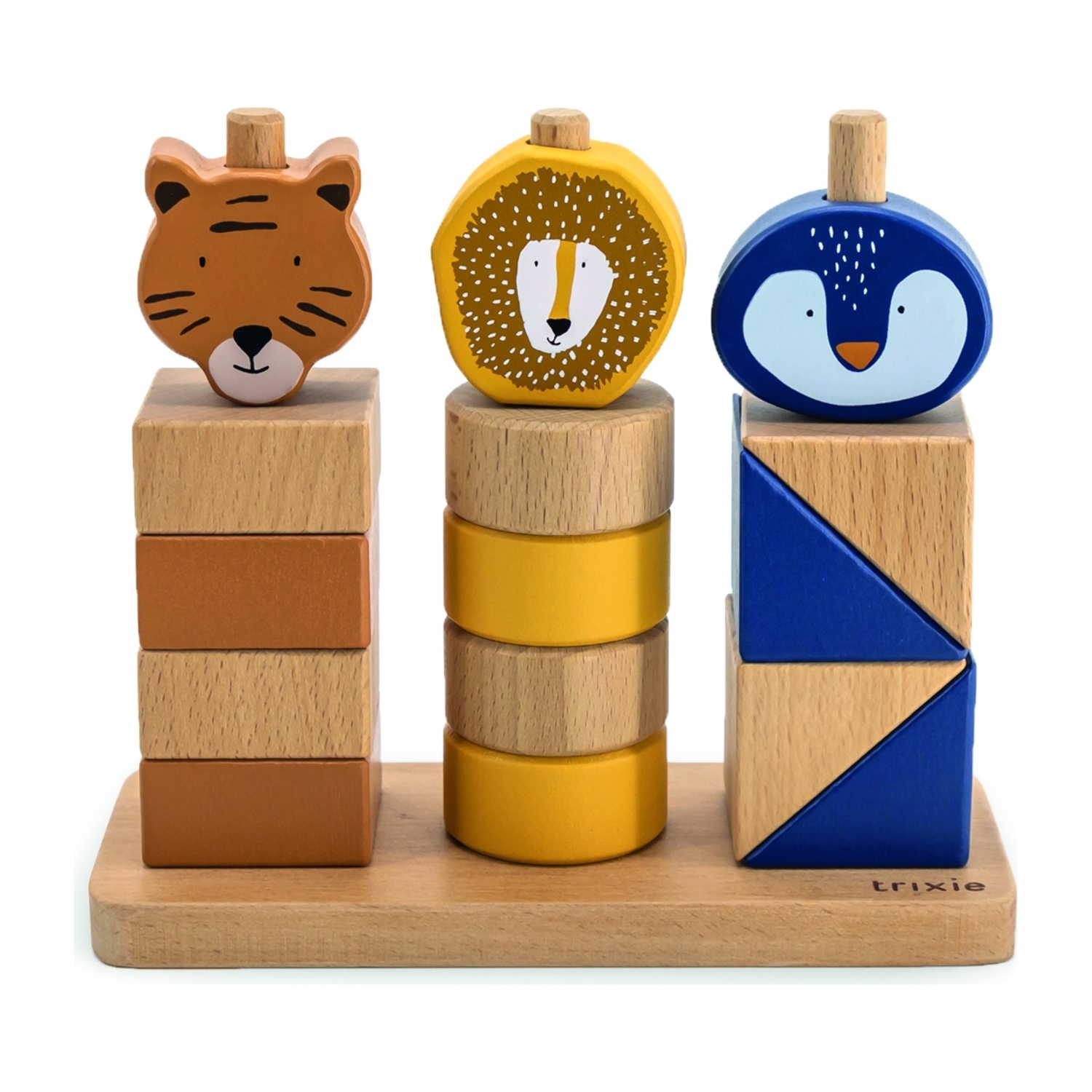 Blocs animaux à empiler en bois Trixie