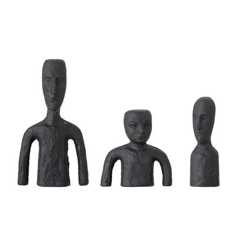 Bloomingville Sculptures Rhea en Métal Noir
