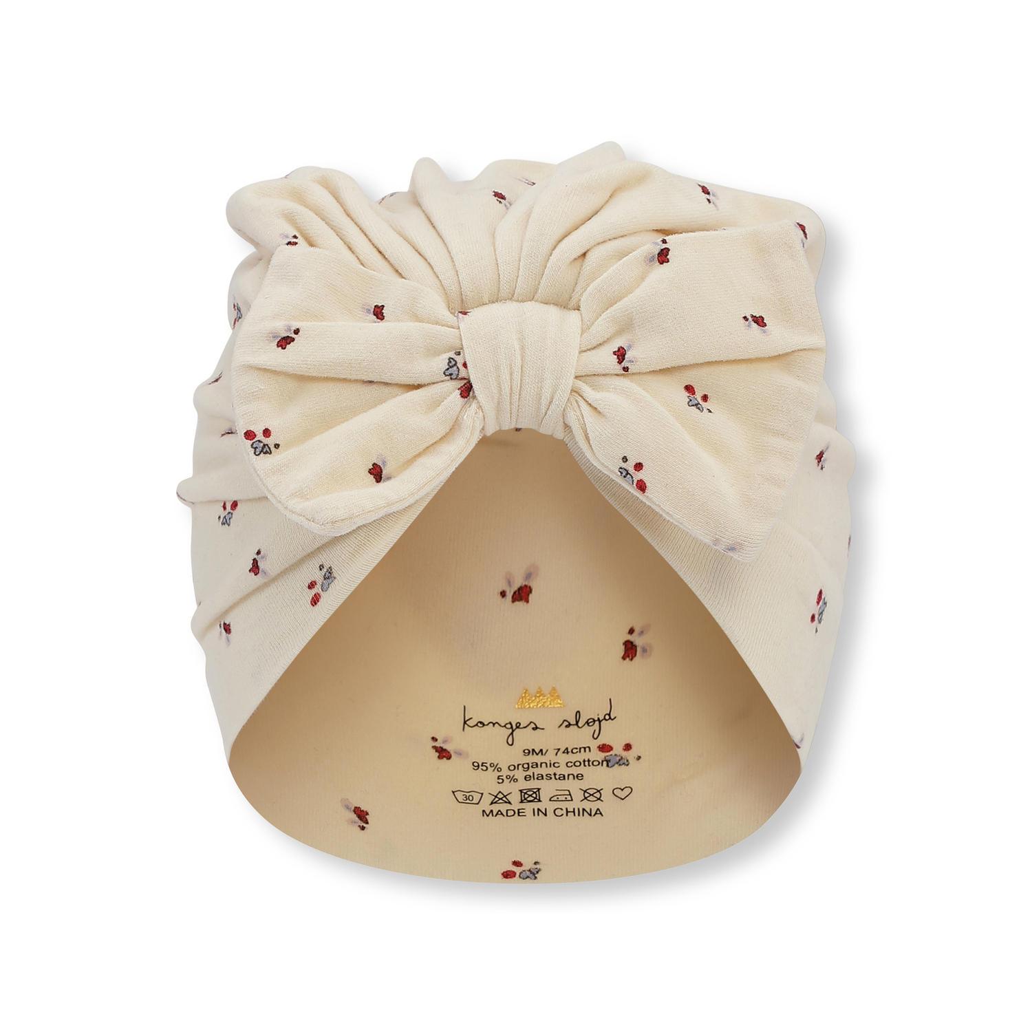 Bonnet Turban Bambi Bloom Red / Blue Konges Slojd
