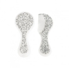 Brosse et Peigne Fleurs Gris Walking Mum - Pasito a Pasito