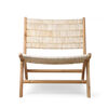 Chaise longue Abaca Teck HK Living