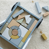 Chariot avec blocs en bois Little Dutch