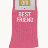Chaussettes à paillettes Best Friend 36-40 Rose Bubble WOOM