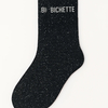 Chaussettes à Paillettes Bichette 36-40 Noir WOOM