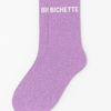 Chaussettes à Paillettes Bichette 36-40 Purple WOOM