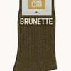 Chaussettes à paillettes Brunette 36-40 Kaki WOOM