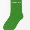 Chaussettes à Paillettes Capricieuse Forest Green WOOM