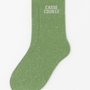 Chaussettes à Paillettes Casse Couille 36-40 Vert Amande WOOM