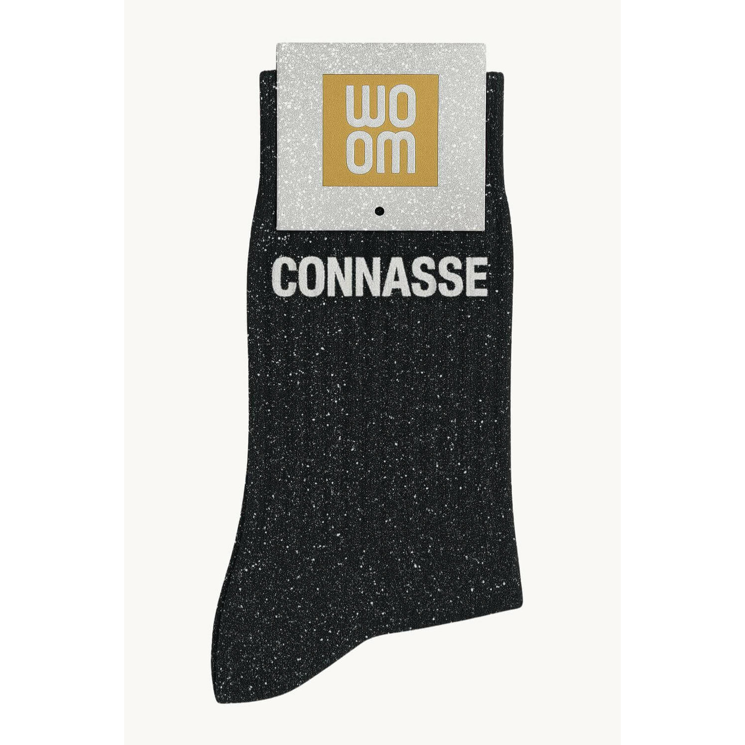Chaussettes à Paillettes Connasse 36-40 Noir WOOM