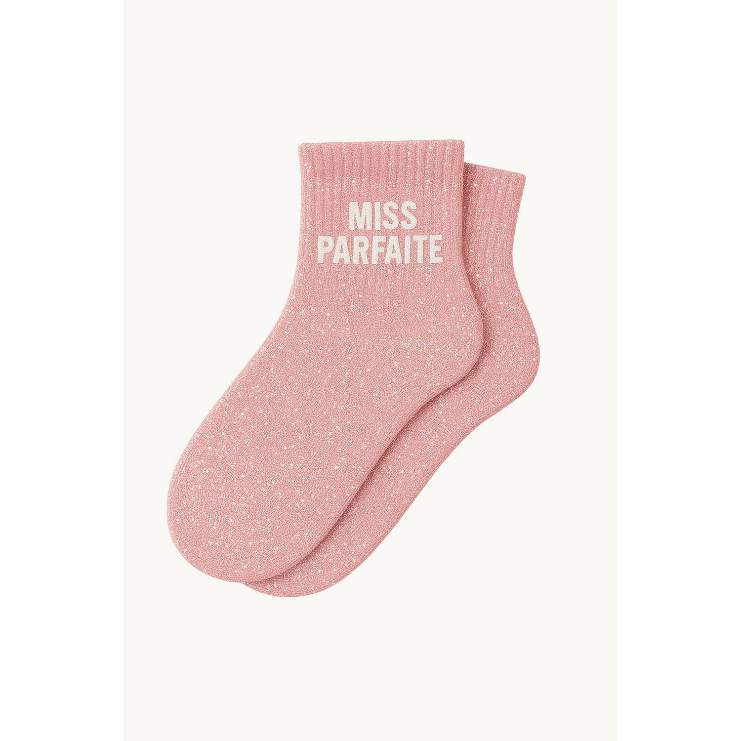 Chaussettes à Paillettes Courtes Miss Parfaite 36-40 Rose WOOM