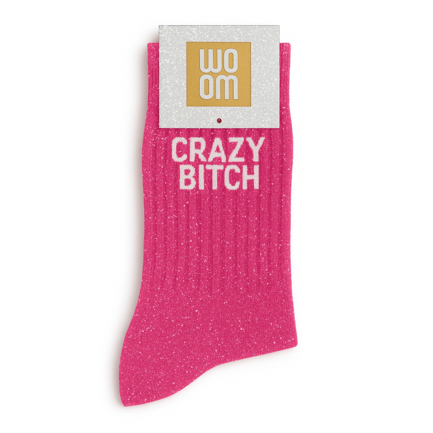 Chaussettes à Paillettes Crazy Bitch 36-40 WOOM