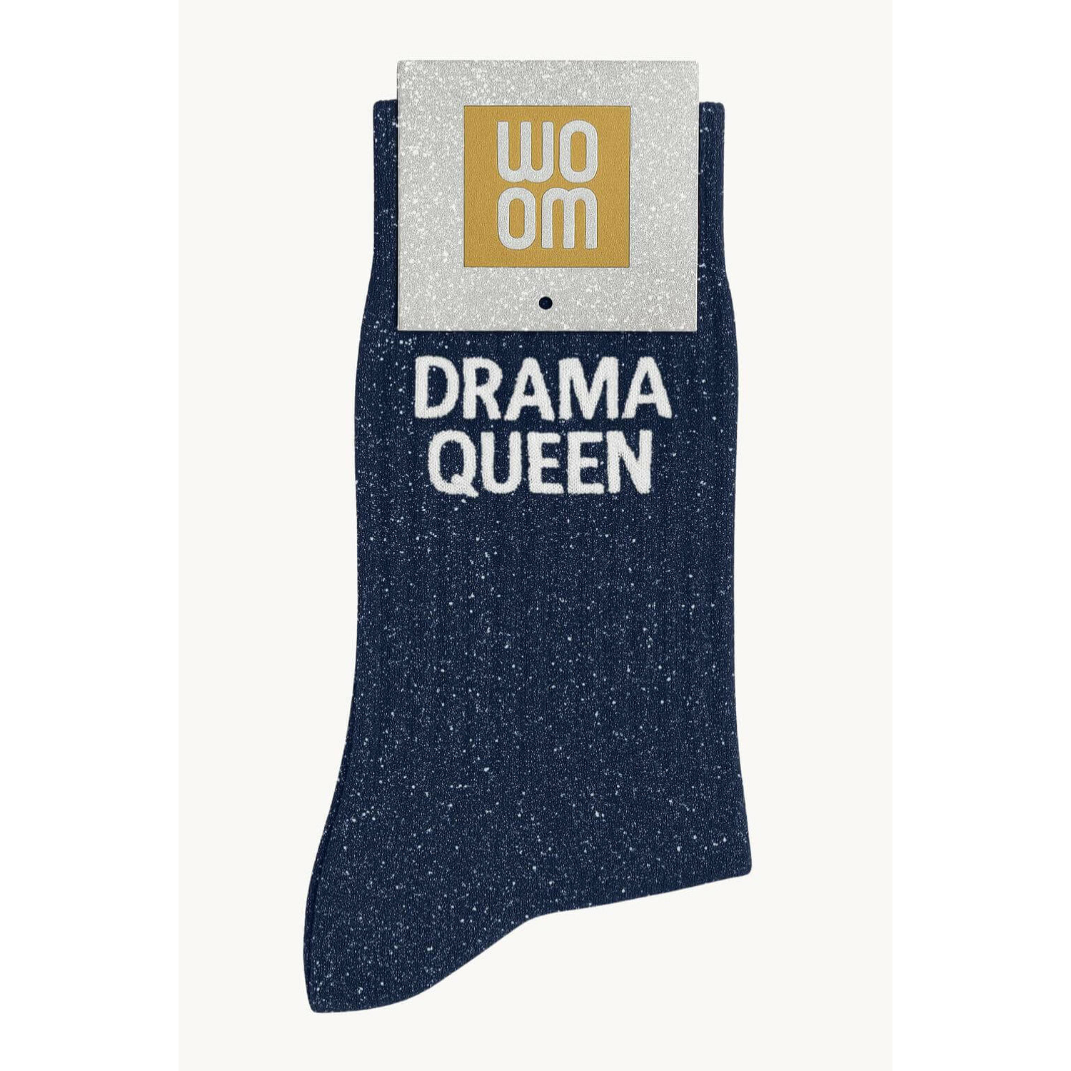 Chaussettes à Paillettes Drama Queen Bleu Marine WOOM