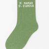 Chaussettes à paillettes Maman d'Amour 36-40 WOOM