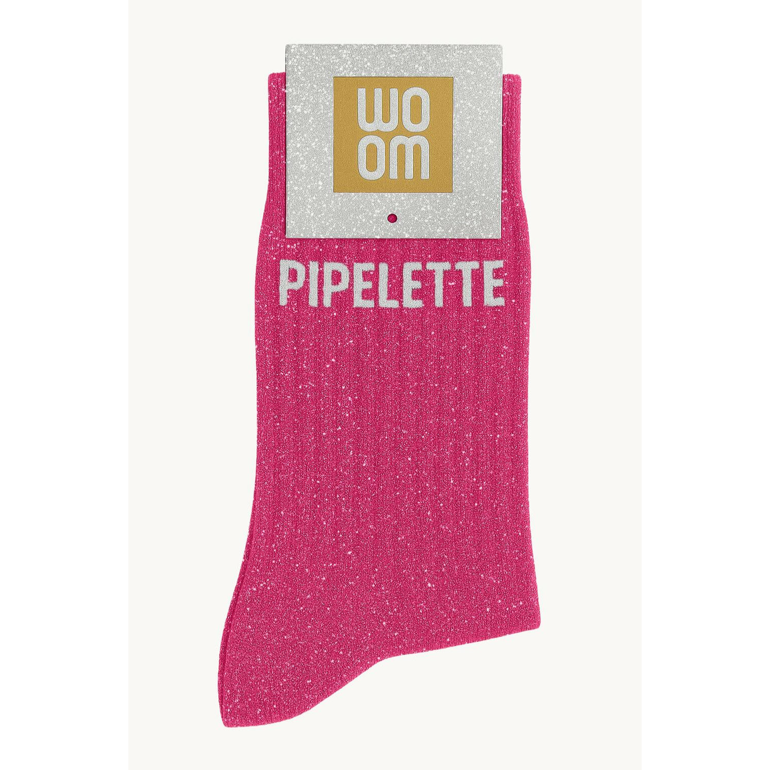 Chaussettes à Paillettes Pipelette 36-40 Fuchsia WOOM