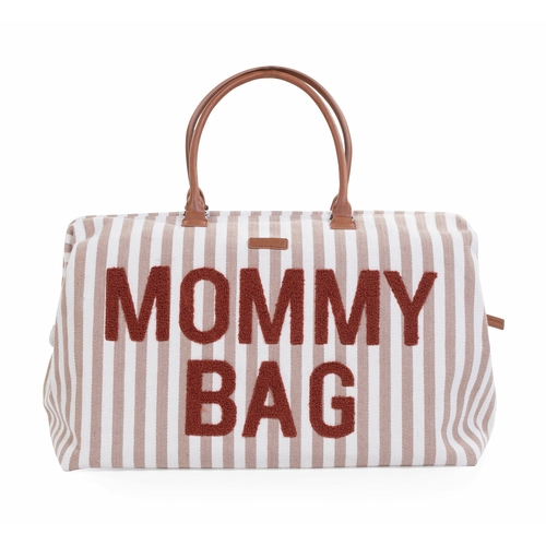 Childhome Sac à Langer Mommy Bag Rayures Nude