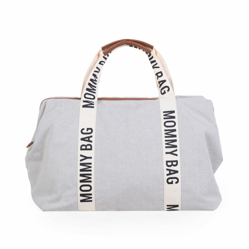 Childhome Sac à Langer Mommy Bag Toile - Signature Off White