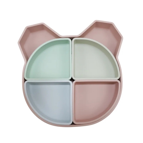 ChoO Assiette Compartimentée Albert Rose Mix