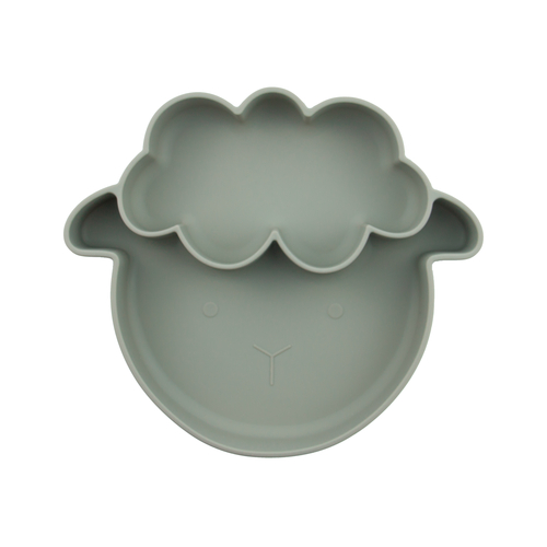 ChoO Assiette Compartimentée Mouton Kaki