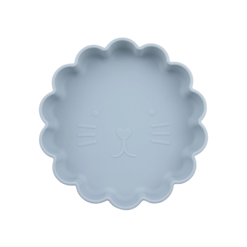ChoO Assiette en Silicone Chat Cathy Bleu Glacier