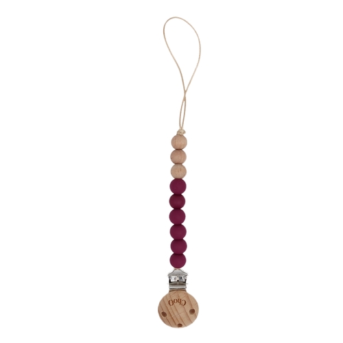 ChoO Attache Sucette Aubergine
