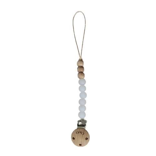 ChoO Attache Sucette Blanc Translucide