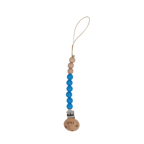 ChoO Attache Sucette Bleu Glacier