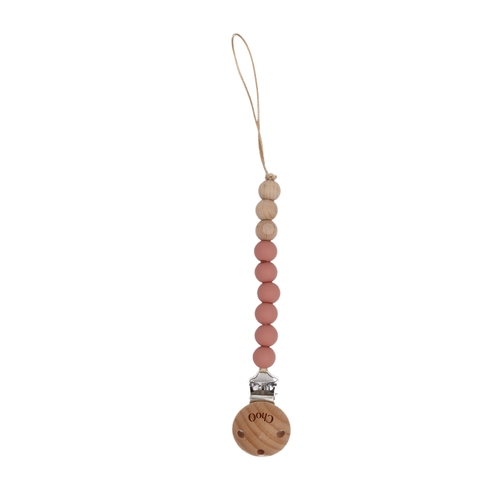 ChoO Attache Sucette Vieux Rose