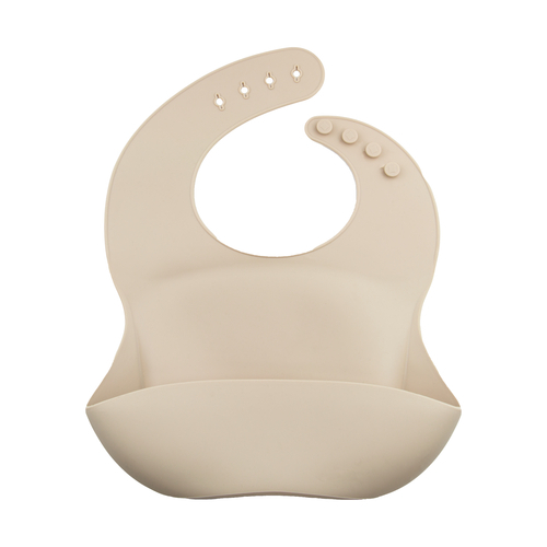 ChoO Bavoir en silicone avec Poche Silky Lin