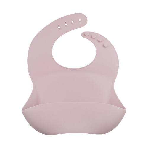 ChoO Bavoir en silicone avec Poche Silky Parme
