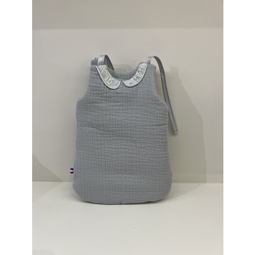 ChoO Gigoteuse pour poupée Col Claudine Gris Clair